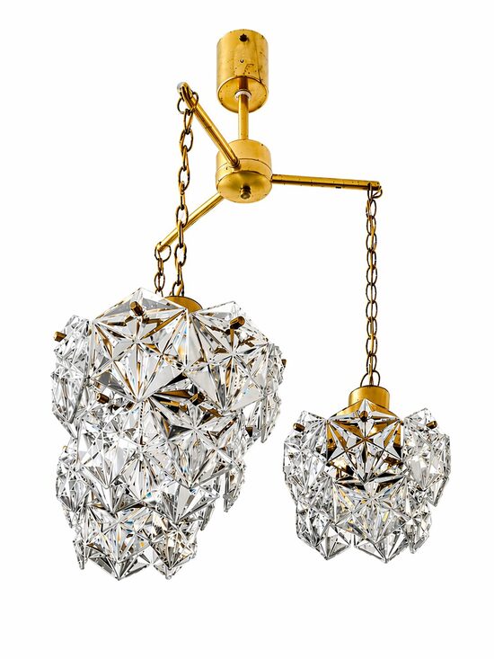 Kinkeldey Mid-Century Crystal Chandelier